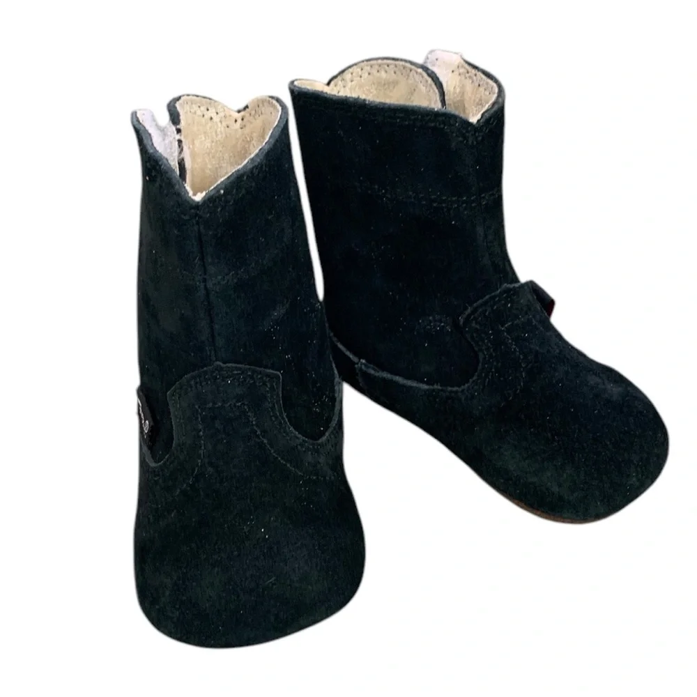 Justin Baby Real Leather Cowboy/ Cowgirl Booties Size 2